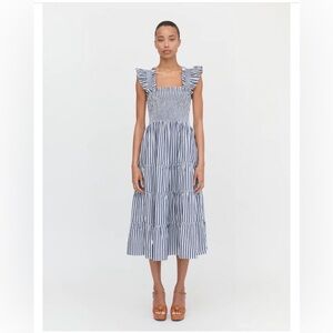 Hill House Ellie Nap Dress on Navy Stripe - Like New